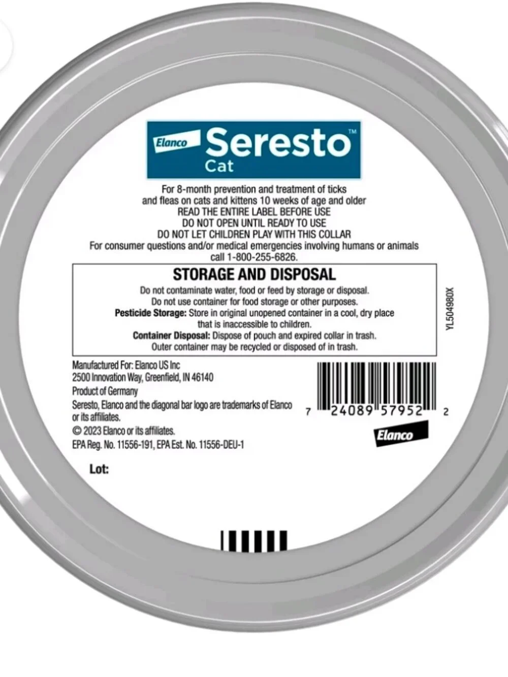 Seresto Flea & Tick Collar For Cats, Vet-Recommended, Protects for 8 Months (2 P